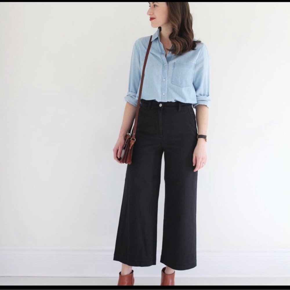 Everlane Wide Leg Crop Pant